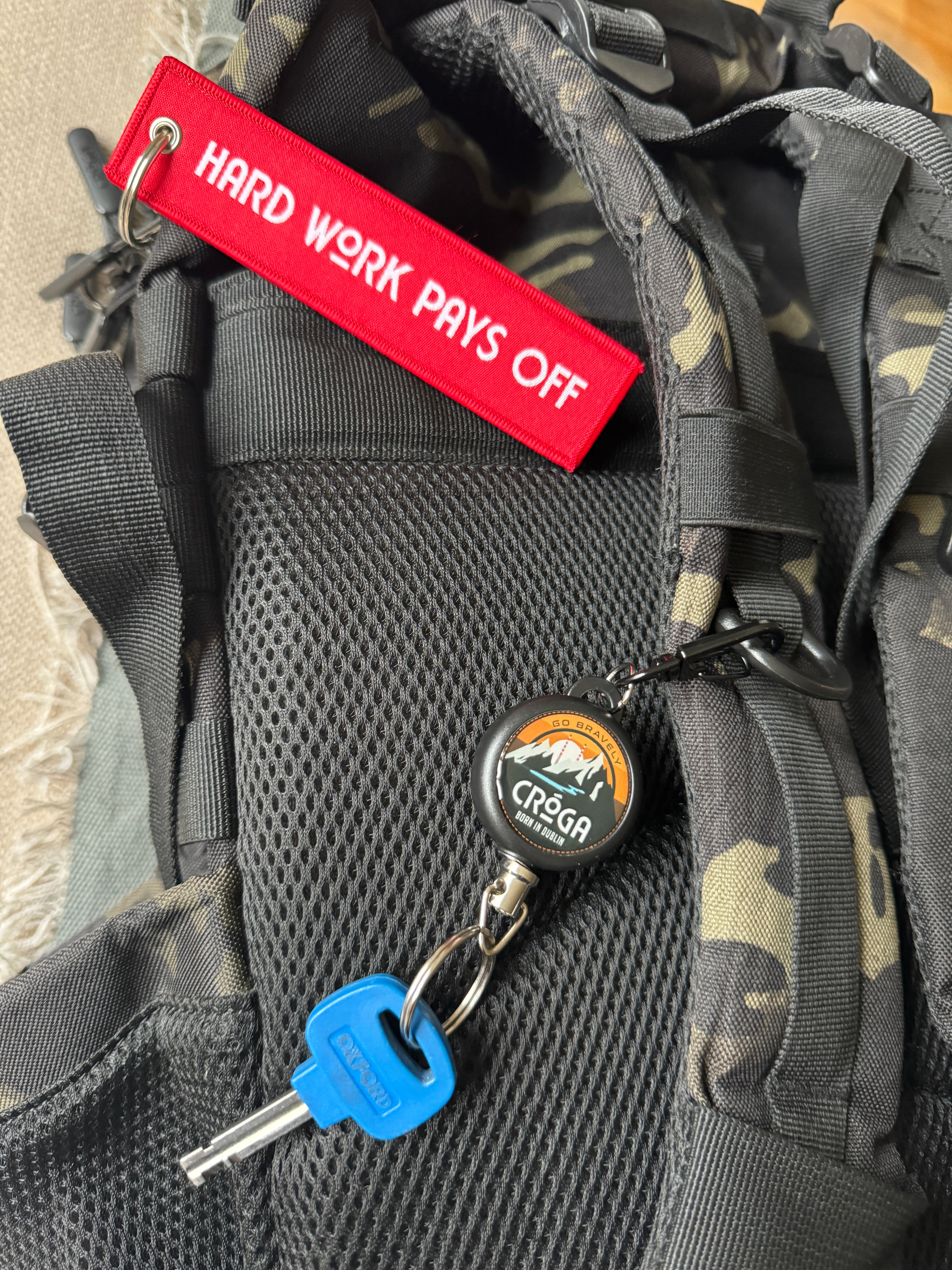 Retractable Reel Keychain